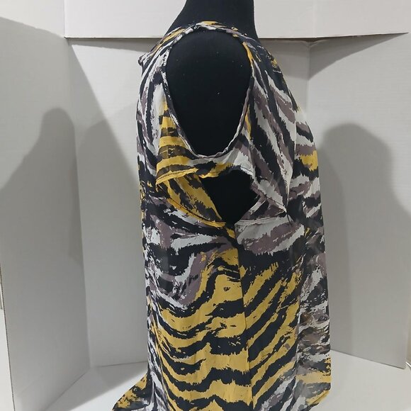 Forever 21 women's top sheer blouse size S/P. - Picture 8 of 12